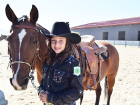 4-H youth and horse 