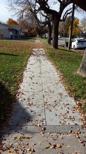 fixed sidewalk on 444 W. 200 N.