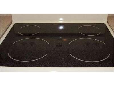 Image of a smooth cooker oven top.