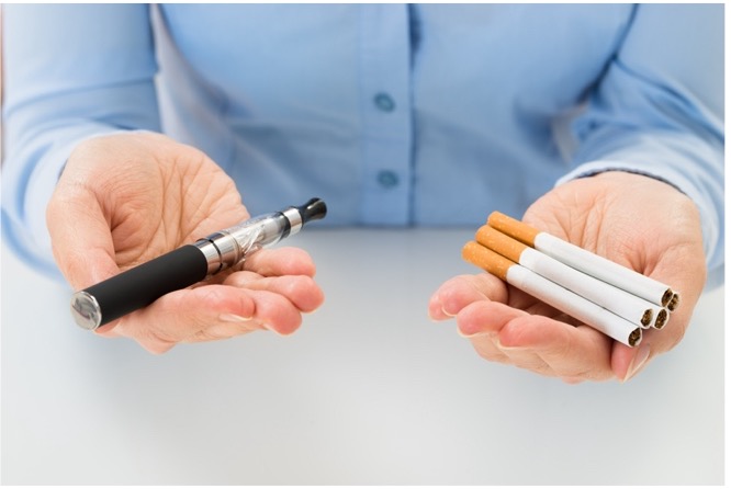 e-cigarettes and regular cigarettes