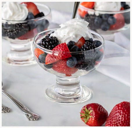 Fruit salad with honey dressing