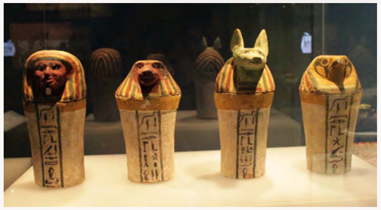 Ancient Egyptian canopic jars