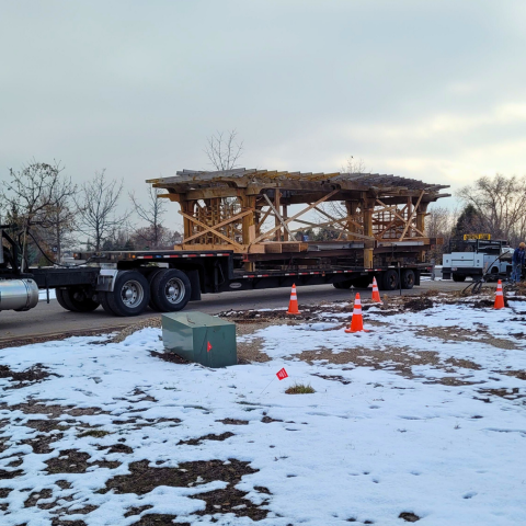 image of pergola on truck bed