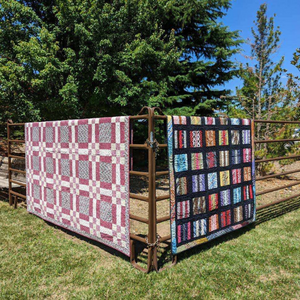 Picture of quilt displayed in garden