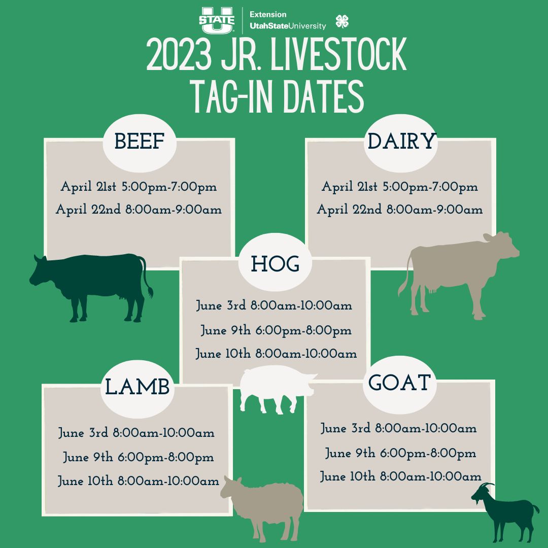 2023 Tag-In Dates