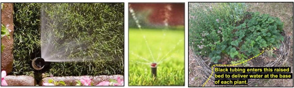 Variations of sprinkler pictures