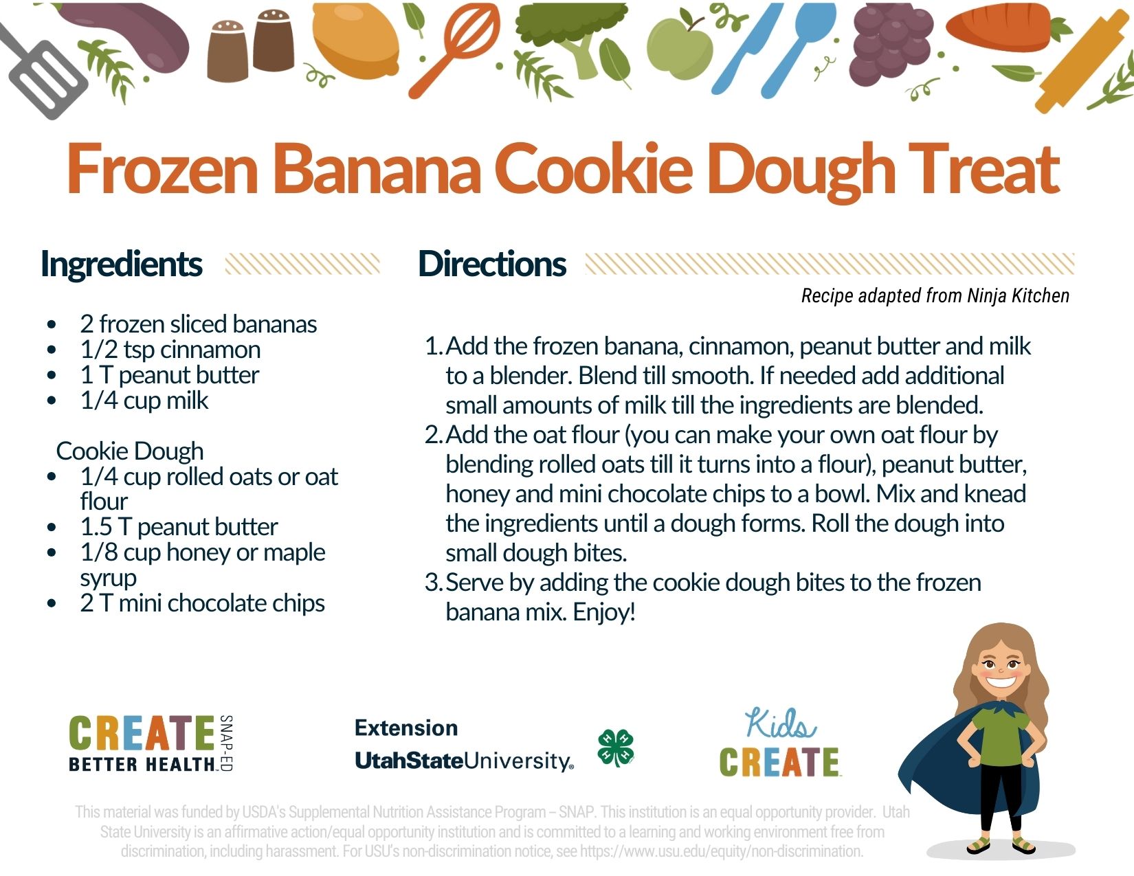 Frozen Banana Cookie Dough Treat Recipe 