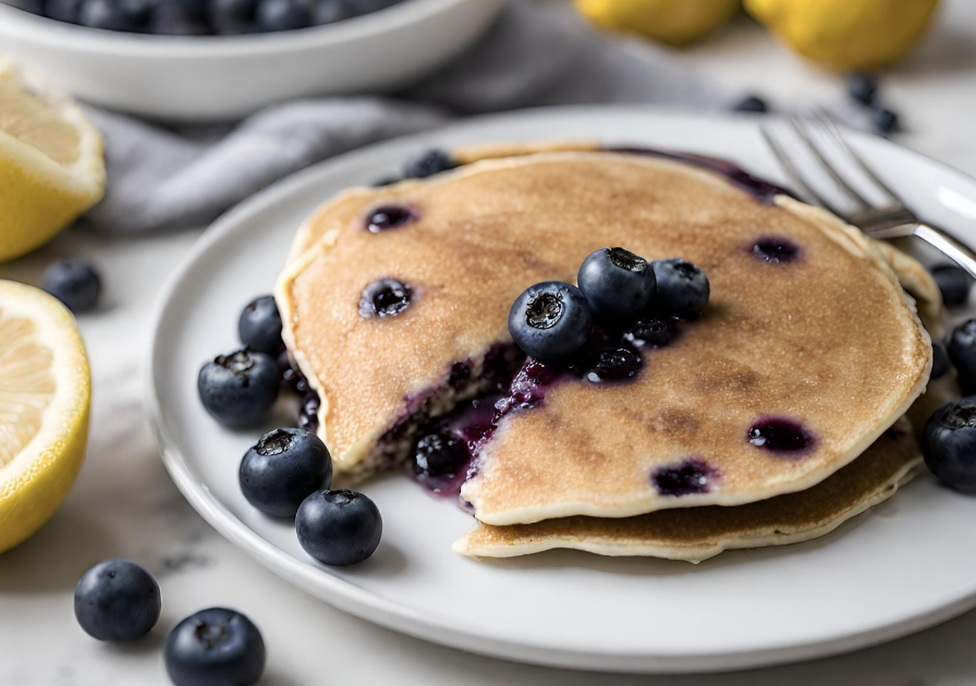 Blueberry lemon pancakes
