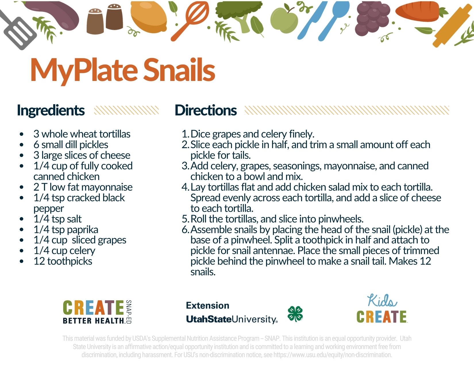 my plate snails recipe 