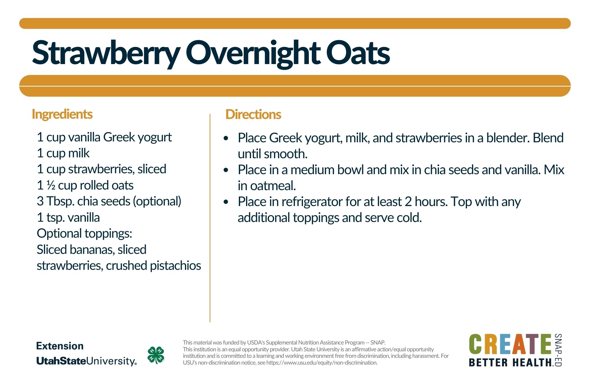 strawberry overnight oats recipe