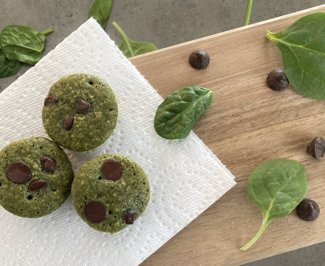 green spinach muffins 