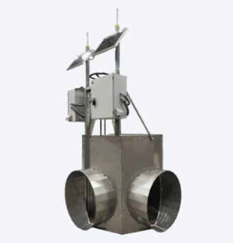 A headgate with an automation system.