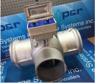 A surge controller on a valve.