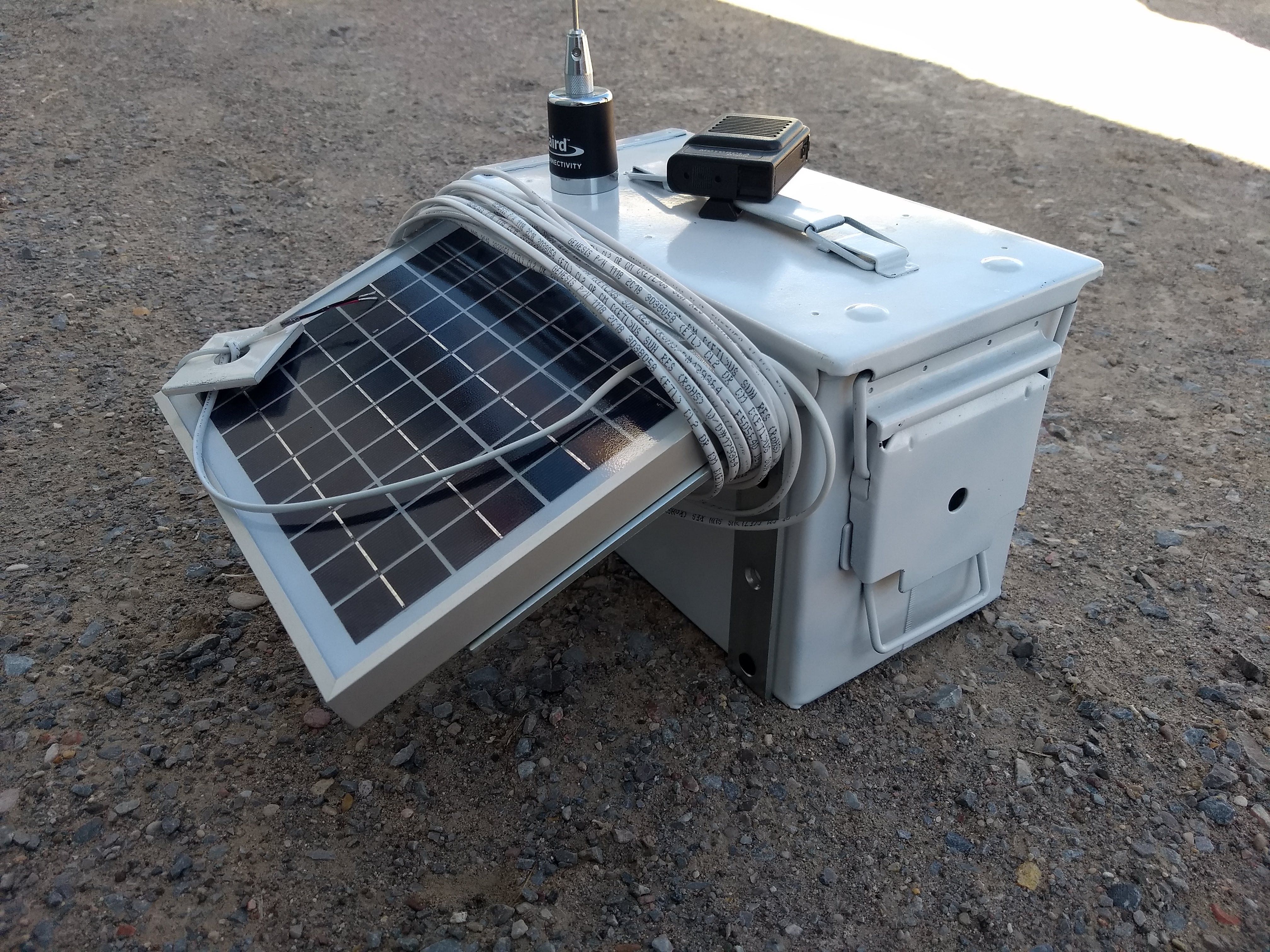 CBR solar-powered irrigation advance sensor system with radio pager