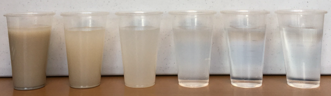 Water With Different Total Suspended Solids Contents