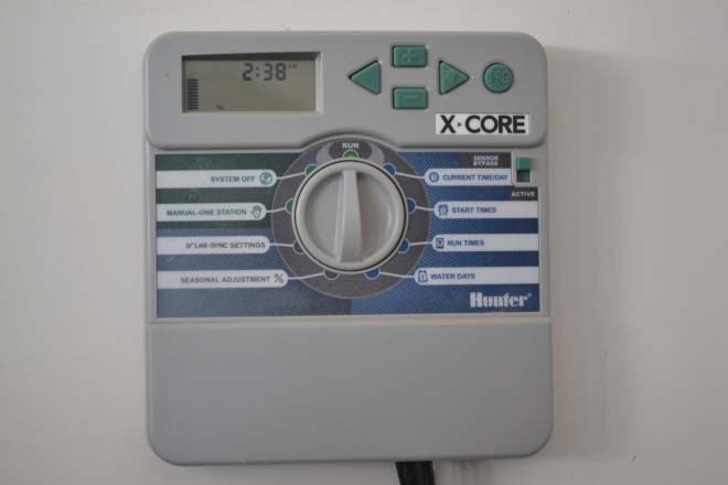 A typical automatic sprinkler controller
