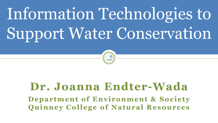 Information Technologies to Support Water Conservation
