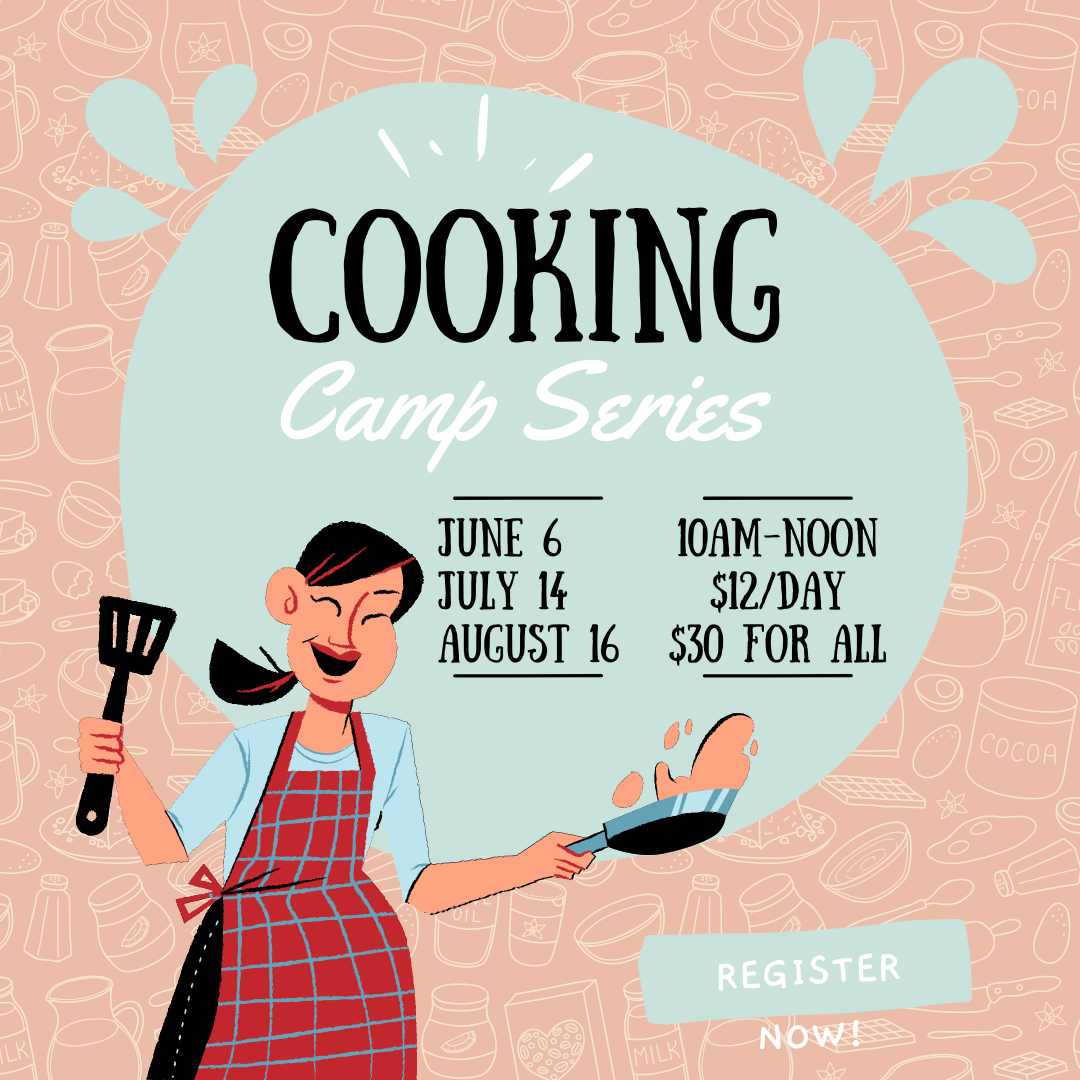 graphic for cooking camp series
