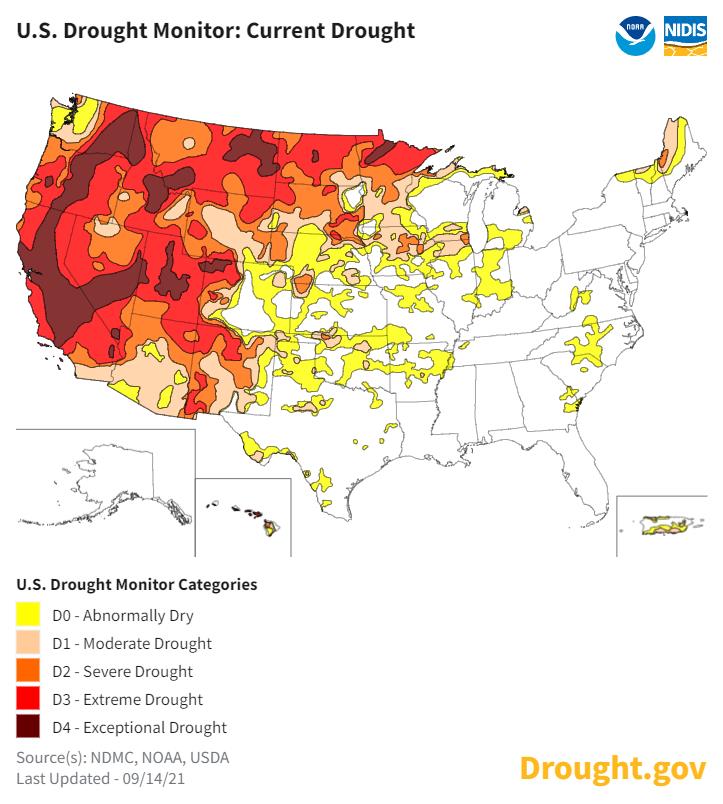 U.S. Drought Monitor: Current Drought Conditions
