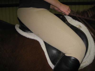 Saddle too small with no finger