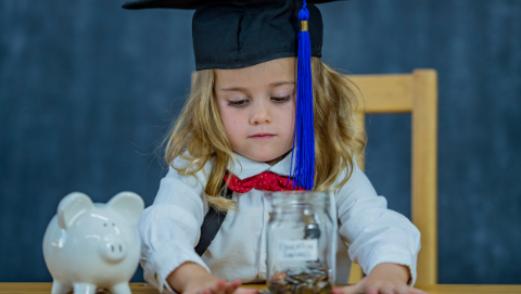 Child with Graduation Cap