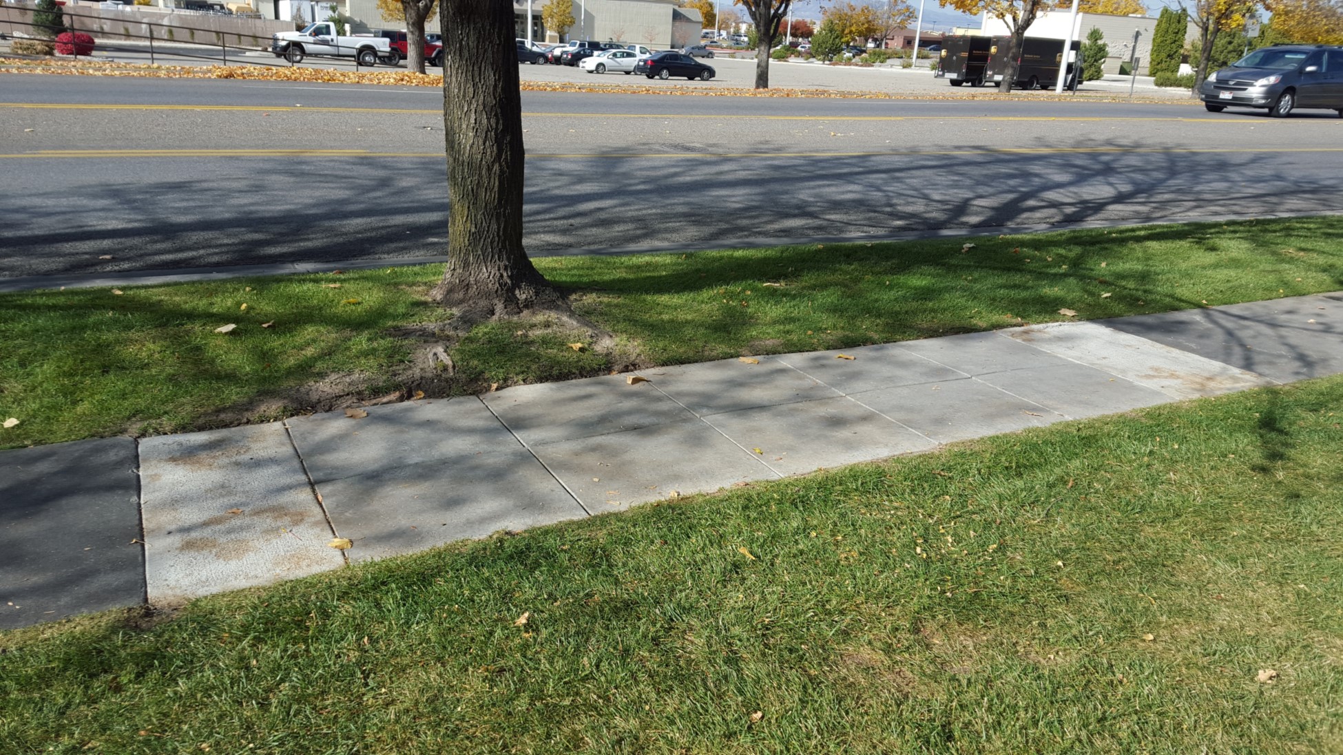 fixed sidewalk on 1300 N. 200 E.