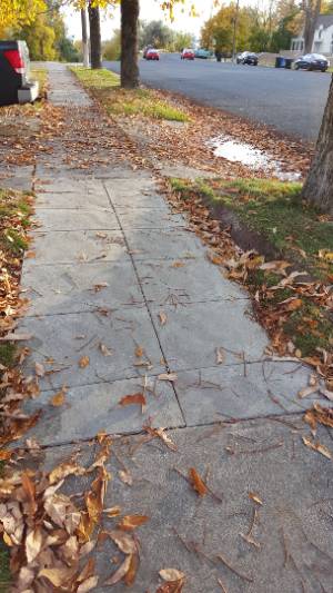fixed sidewalk on 380 N. 600 W.