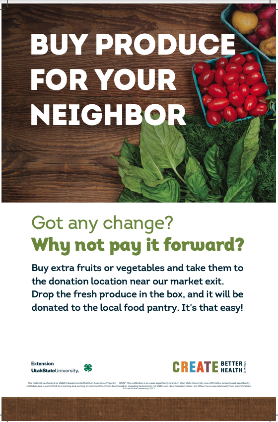 Buy Produce for your neighbor poster