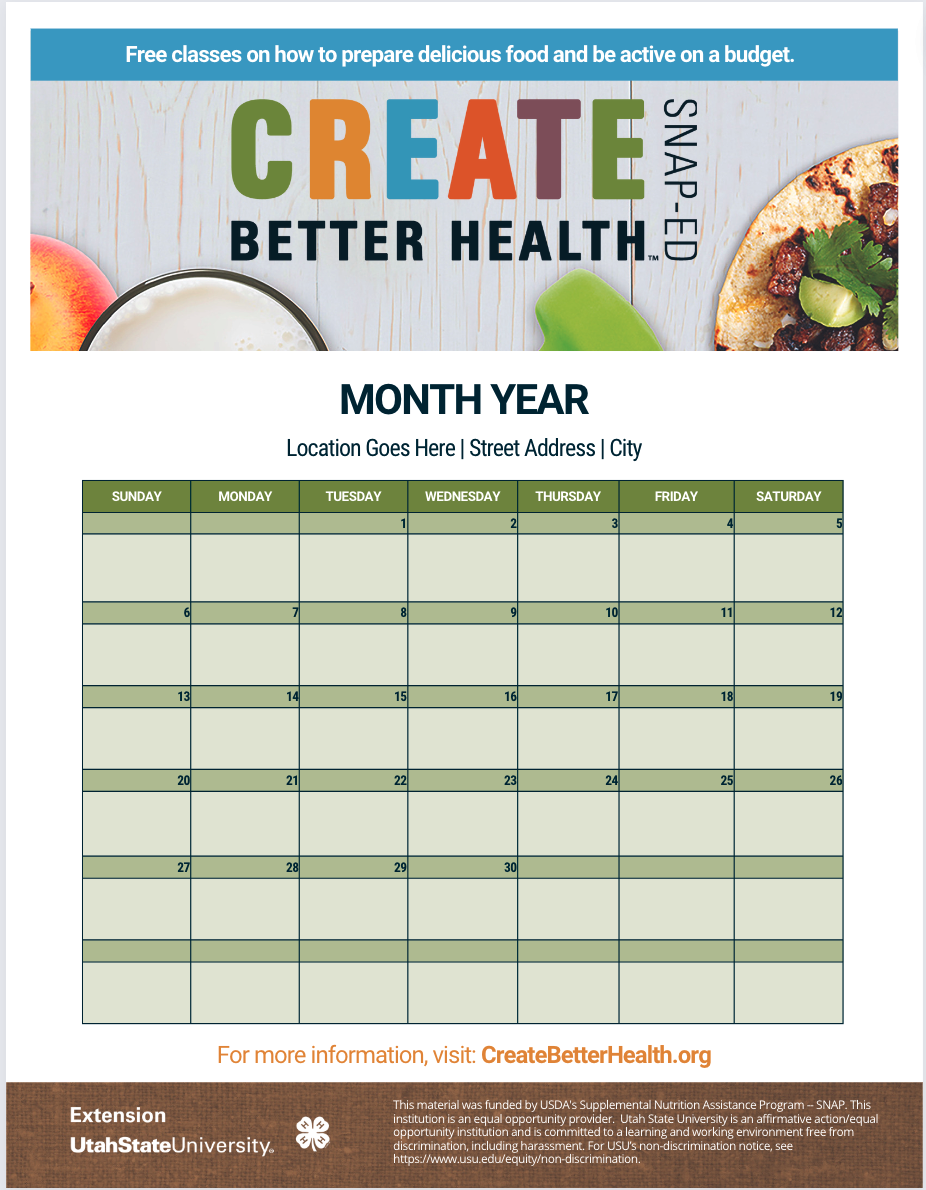 CBH Calendar Month