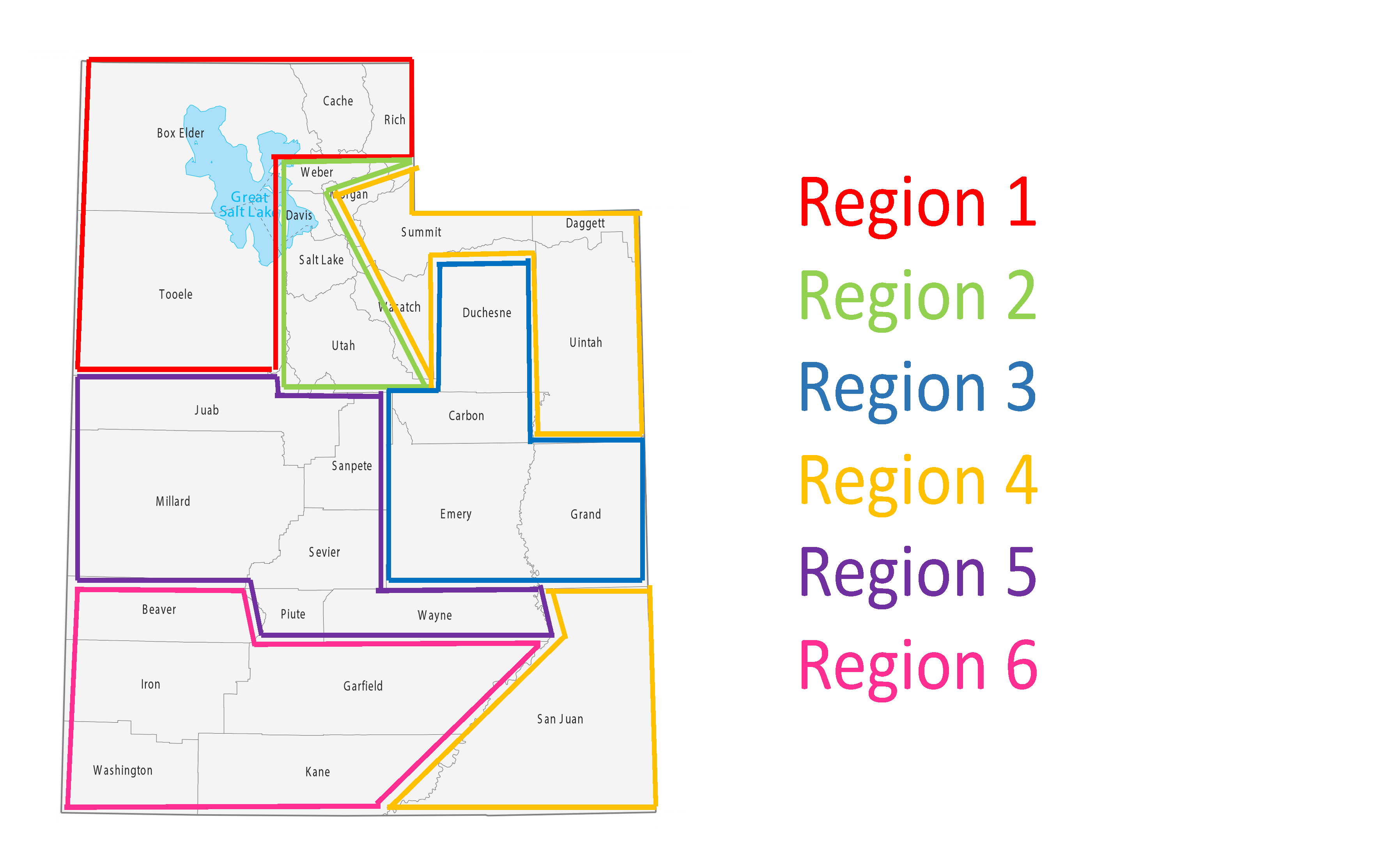 PSE Regions Map