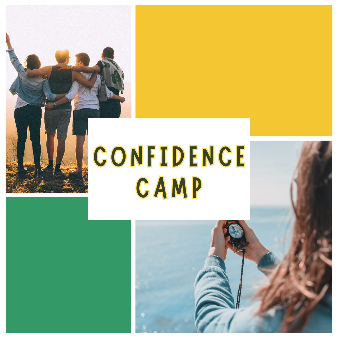 friends and someone holding a compass