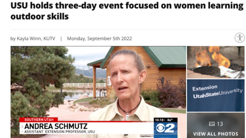 USU Holds Three-Day Event Focused on Women Learning Outdoor Skills