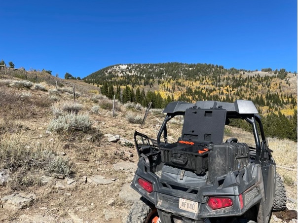 Side by side on mountain