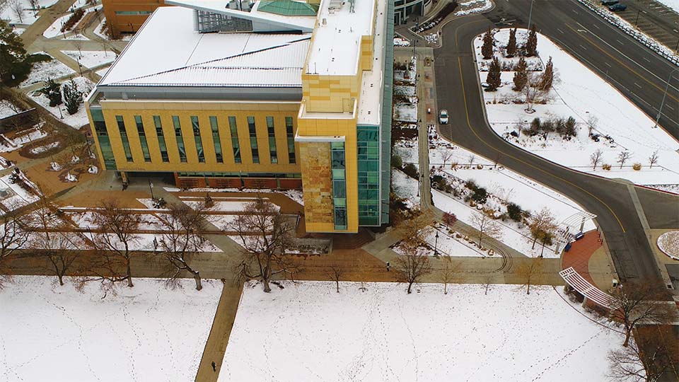 AGRS Building in winter