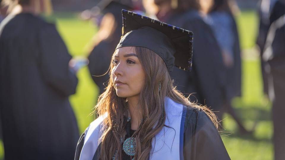 Woman at Graduation