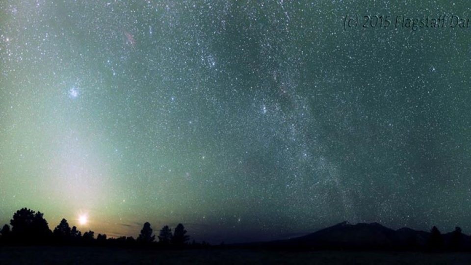 The Stars Are within Reach – Venus, the Pleiades, the Milky Way and the Zodiacal Light at Flagstaff’s Buffalo Park