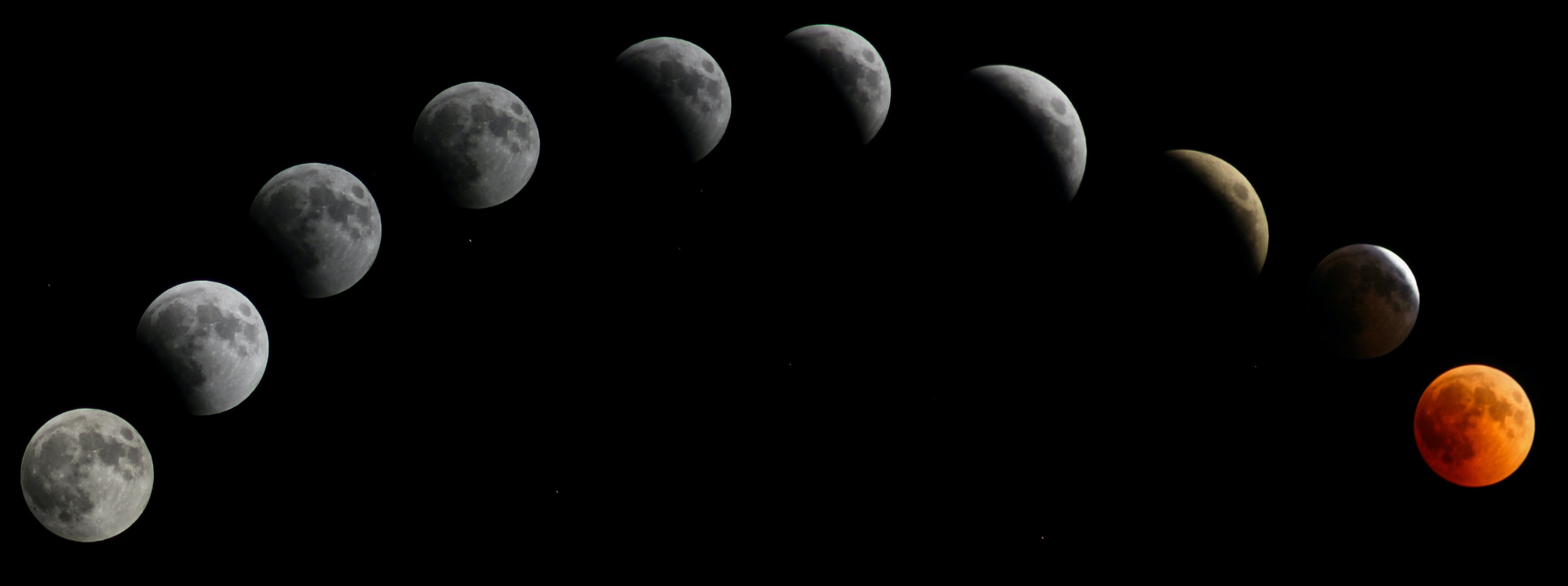 Timelapse of phases of the moon