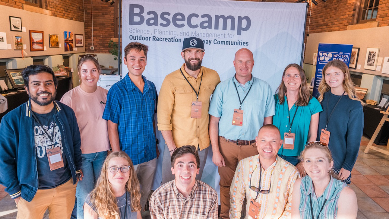 Group of USU faculty and students at the 2024 Basecamp Conference