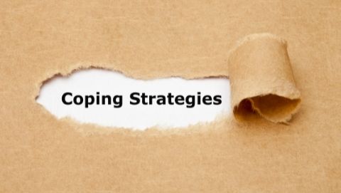 image that says coping strategies