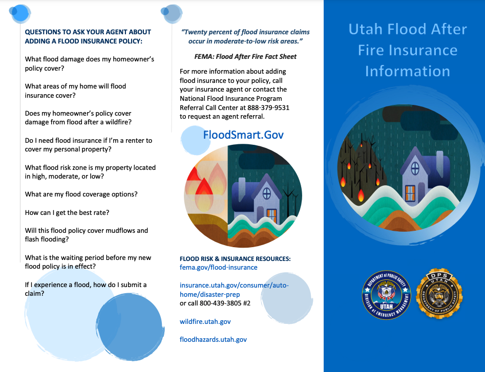 Flood After Fire Insurance Brochure snapshot