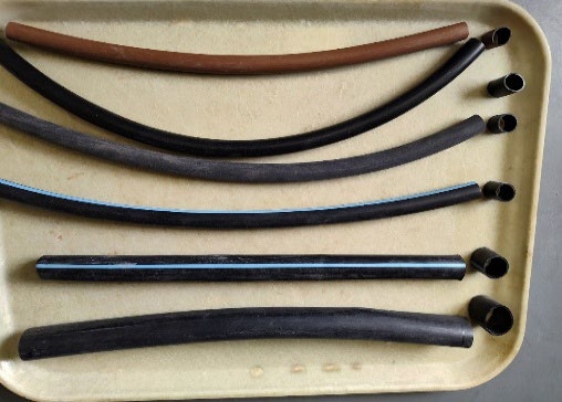 Examples of header and subheader tubing.