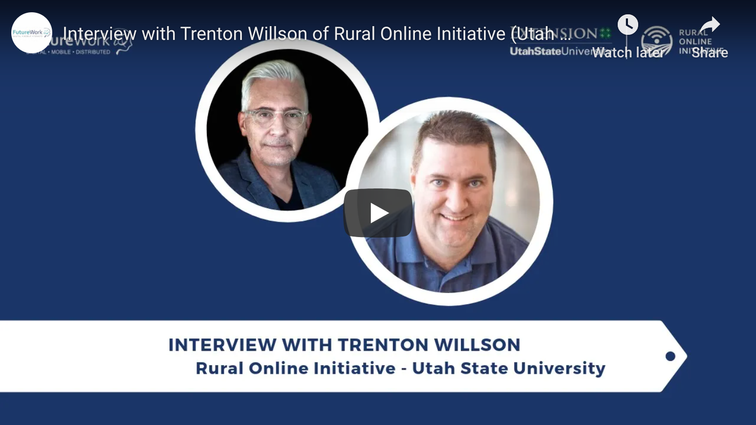 Interview with Trenton Willson of Rural Online Initiative (Utah State University)