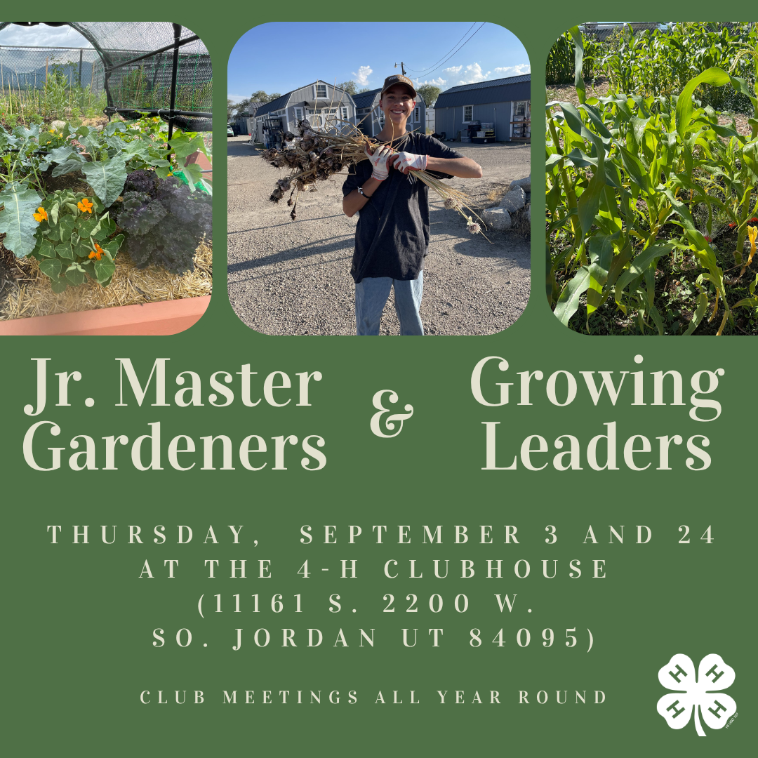 Growing Leaders and Jr. Master Gardeners