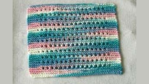 Diagonal Knit Dishcloth | USU