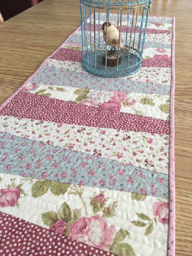 Quilt as you go table runner for fall - Life Sew Savory