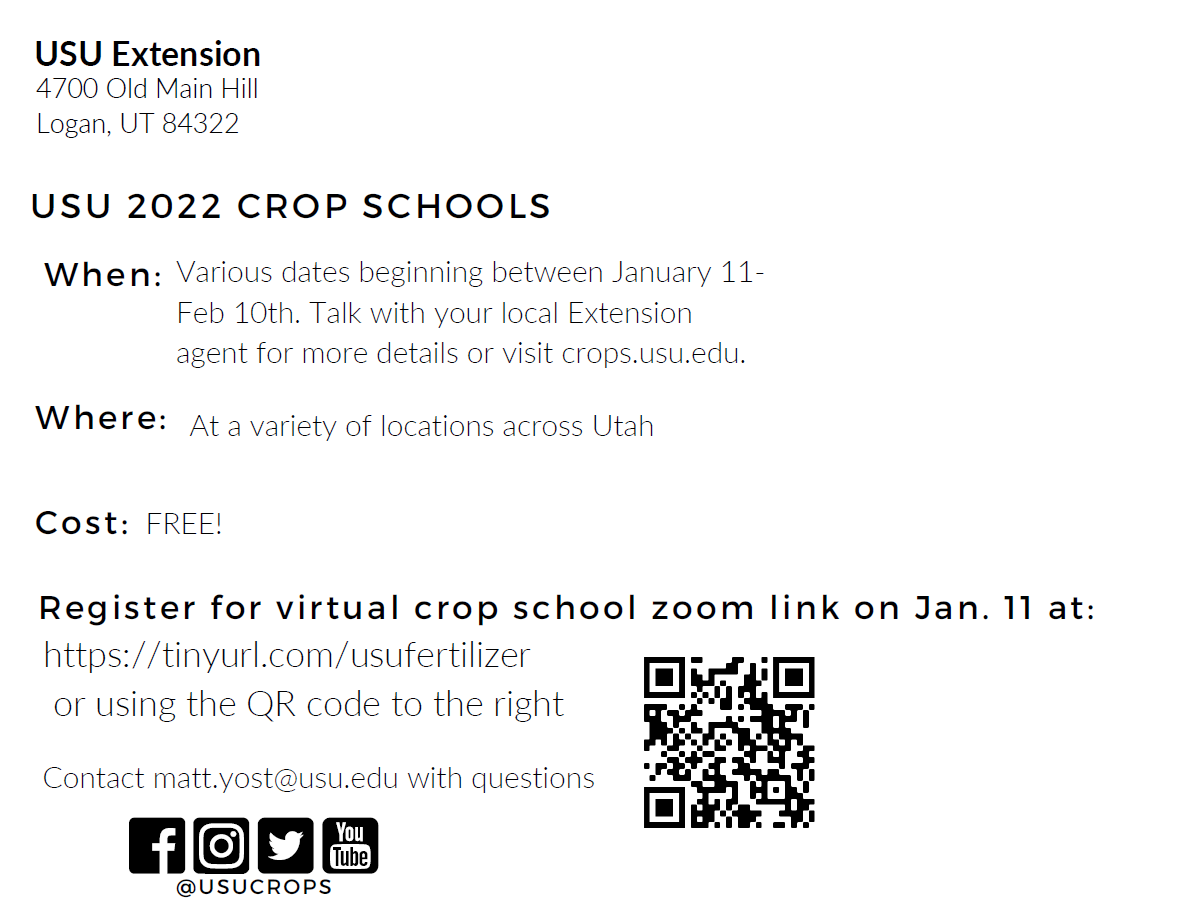 Register for crop school