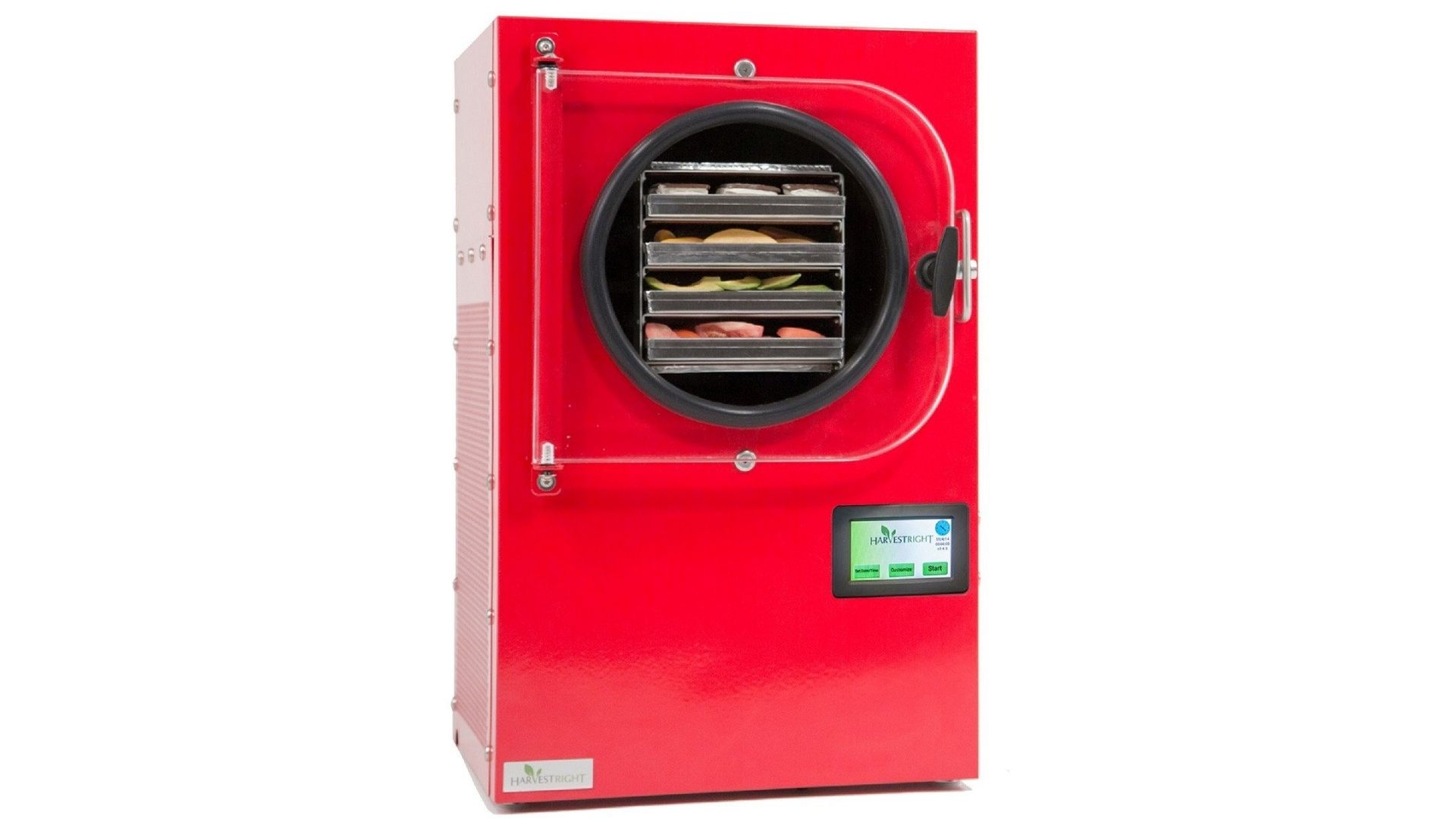 Picture of a red freeze dryer