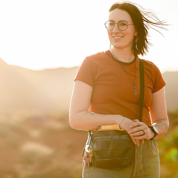 Justine Bowes Operations Director of Moab Bag Co 