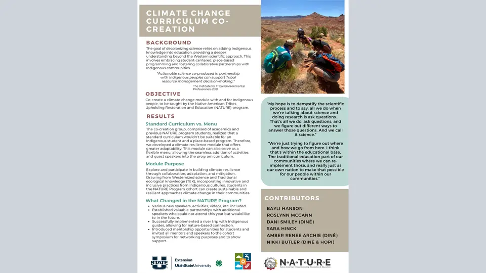 Climate Change Curriculum Co-Creation