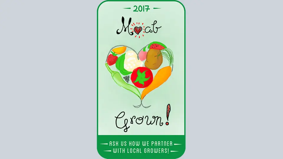 Moab Local Food Movement Restaurant Sticker